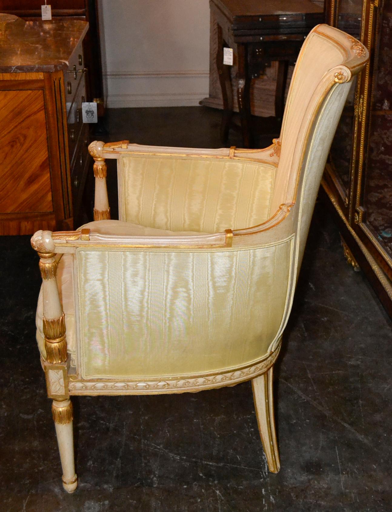 French Empire Parcel-Gilt Armchair 2