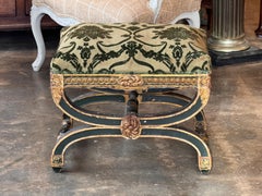 French Empire Parcel Gilt Stool