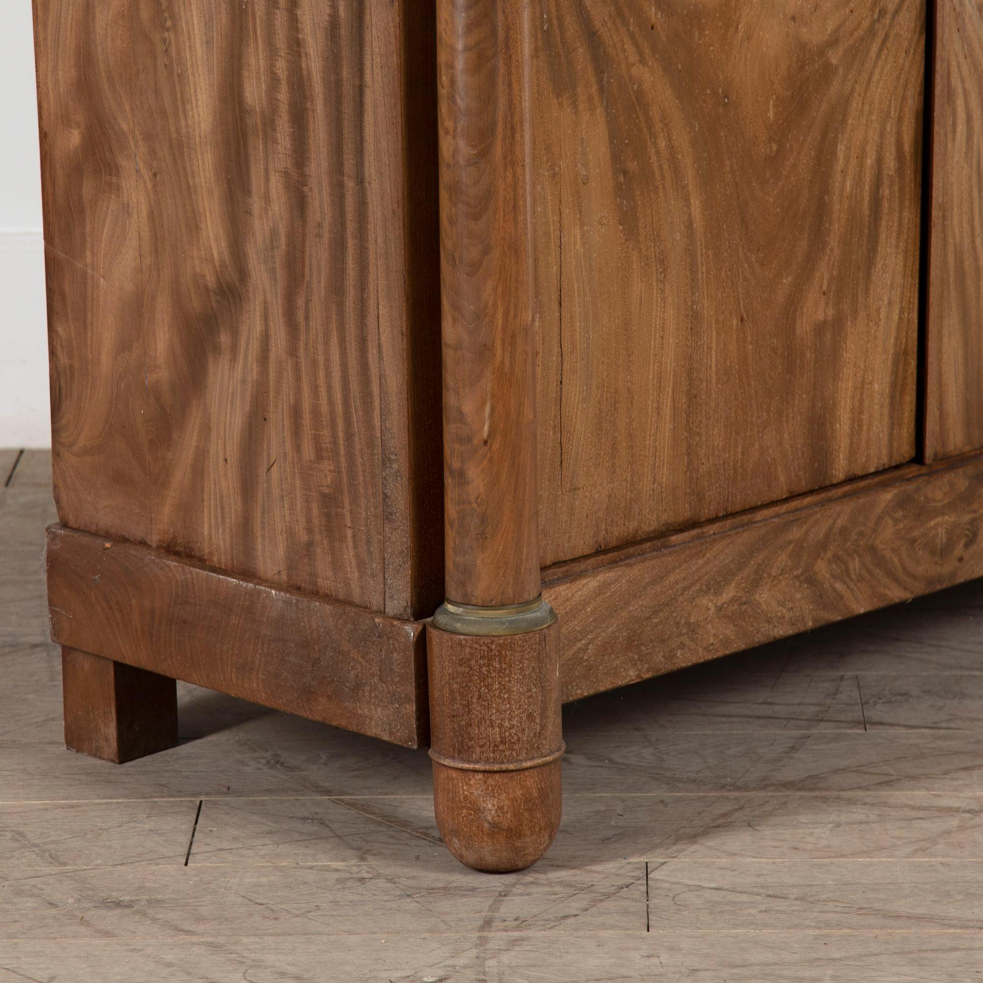 19th Century French Empire Period Walnut Armoire For Sale 5
