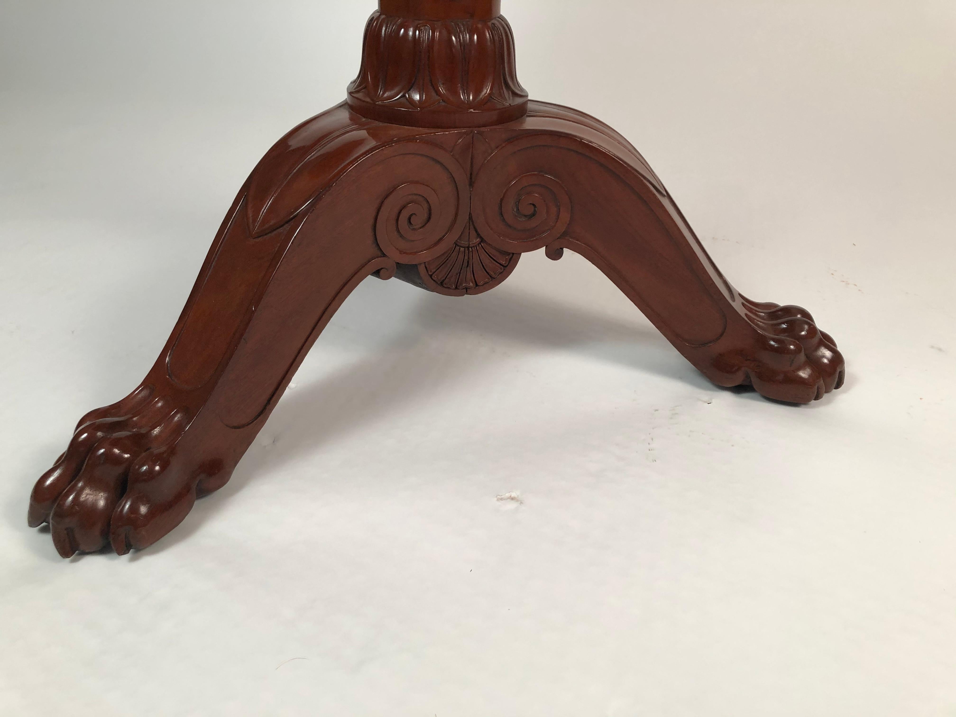 French Empire Period Center Table in Mahogany with Marble Top, Signed Jacob 8