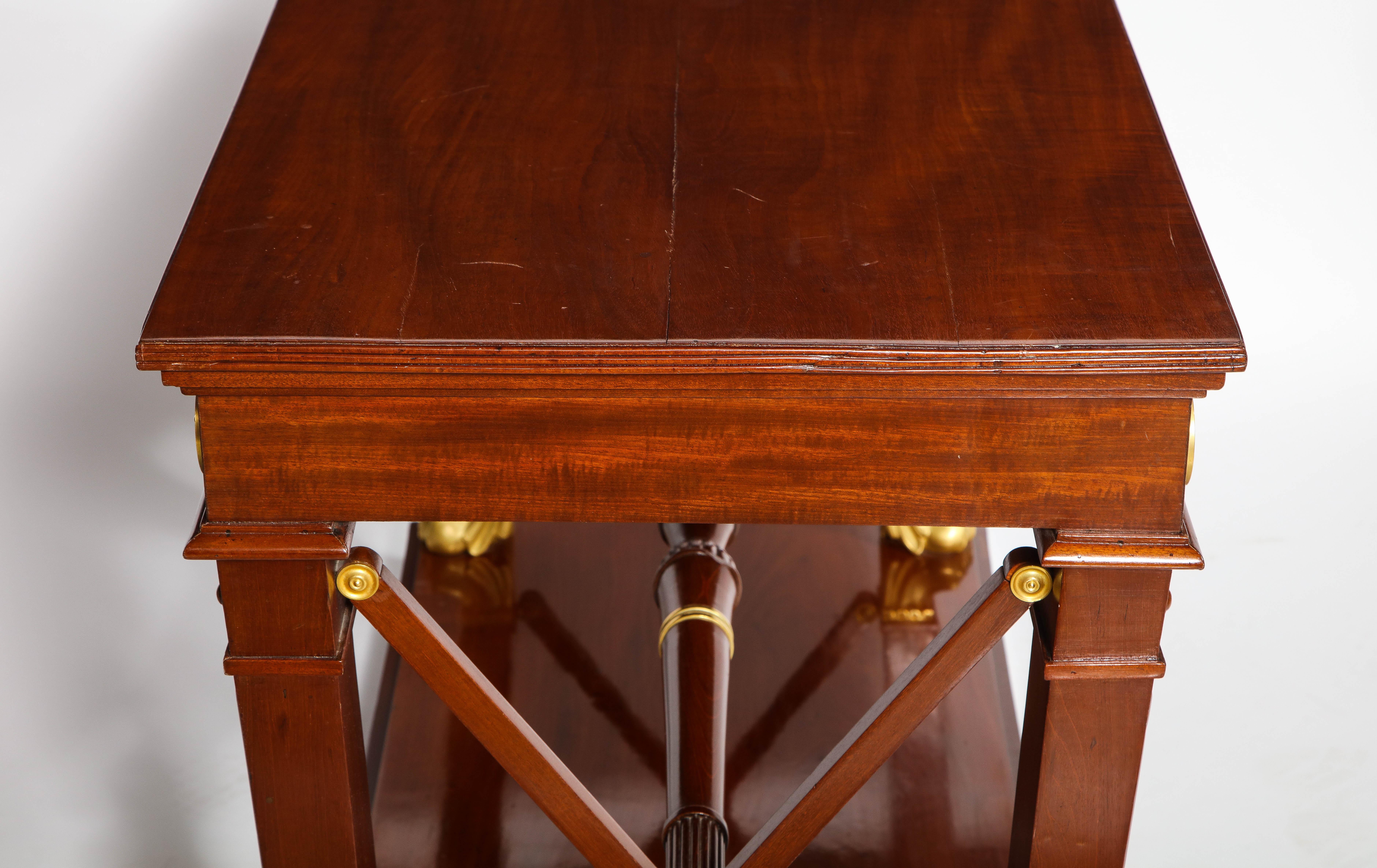 French Empire Period Dore Bronze Mounted Center Table/Library Table For Sale 6