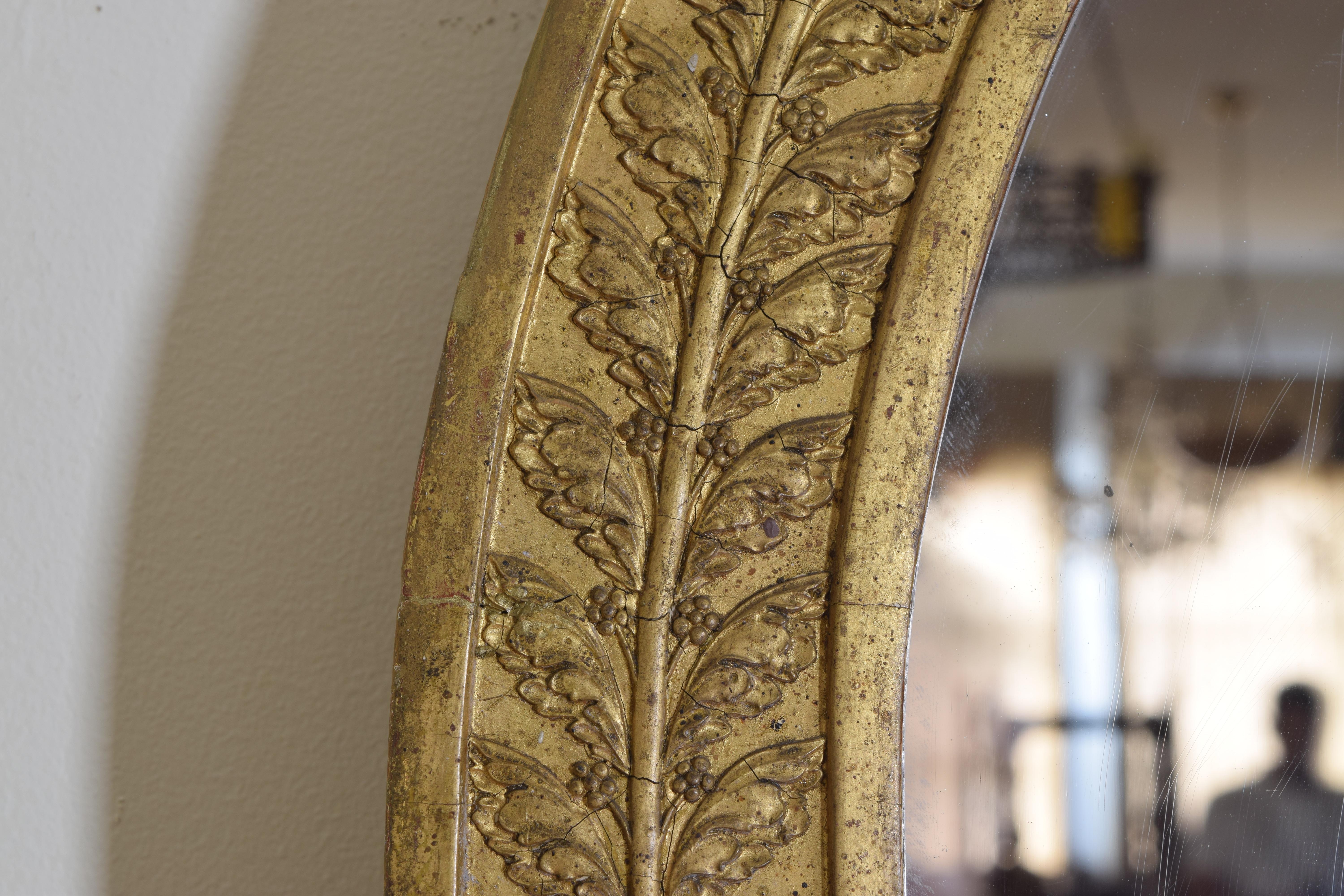 French Empire Period Giltwood and Gilt-Gesso Mirror, Early 19th Century 3