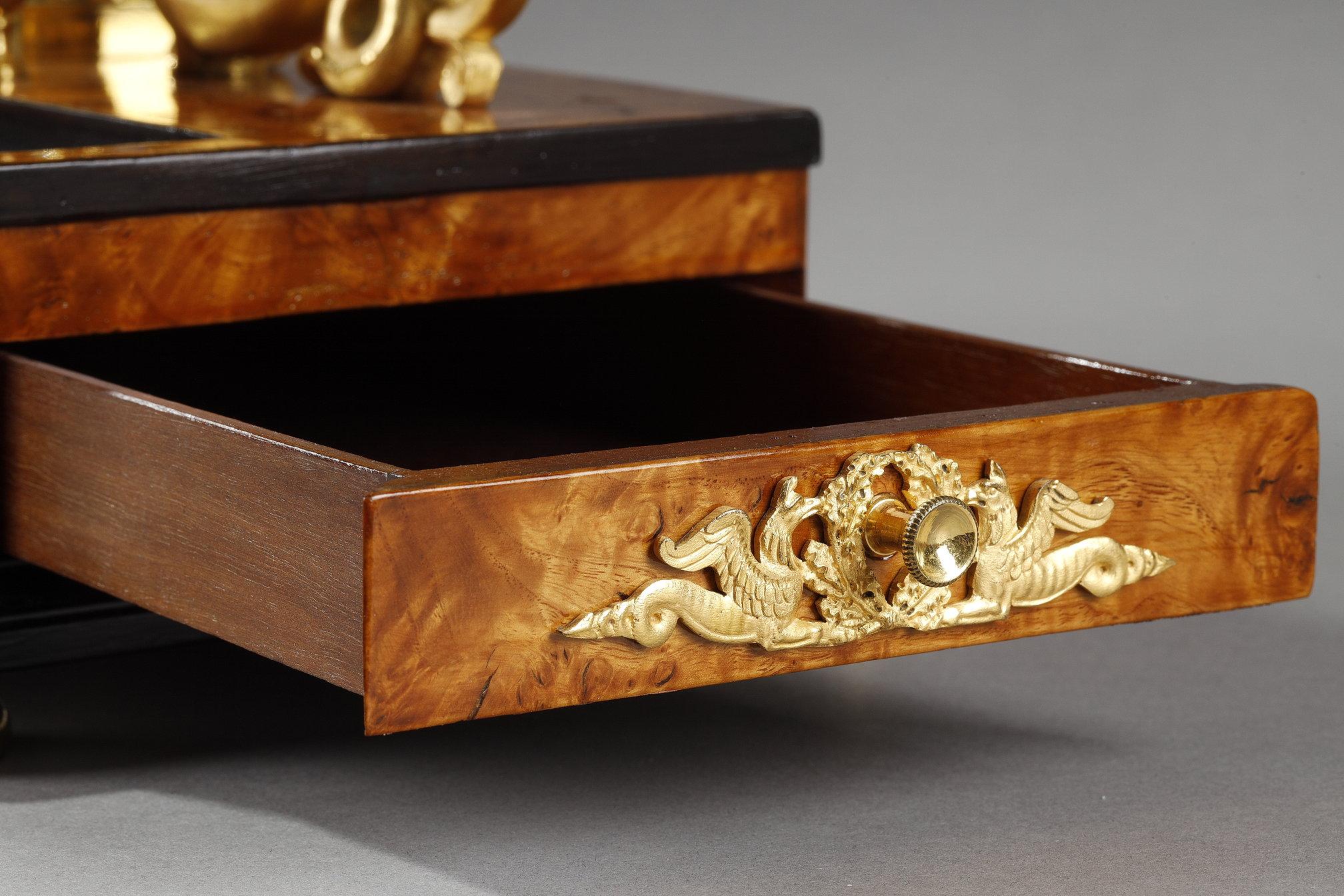 French Empire period Inkwell, identical to the one of Elisa Bonaparte For Sale 11