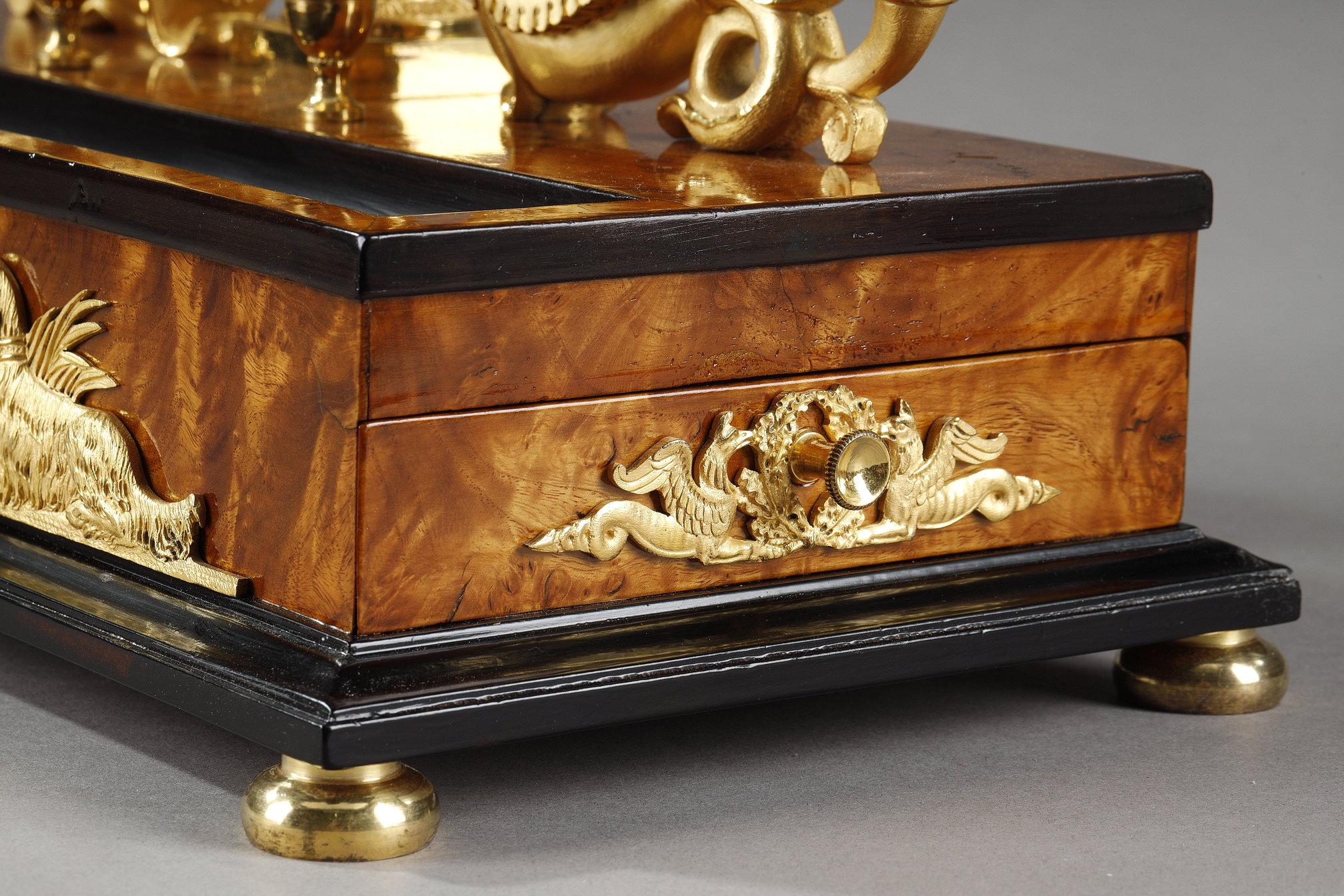 French Empire period Inkwell, identical to the one of Elisa Bonaparte For Sale 12