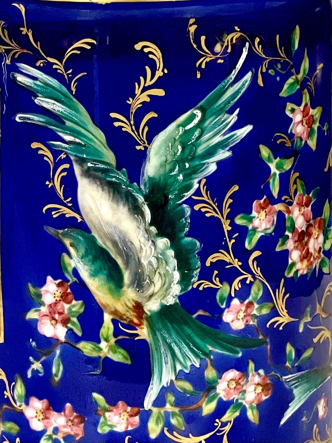 Grand pot d'apothicaire à couvercle en porcelaine d'époque Empire Bon état - En vente à LA CIOTAT, FR