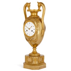 French Empire Period Ormolu Mantel Clock by Michelez