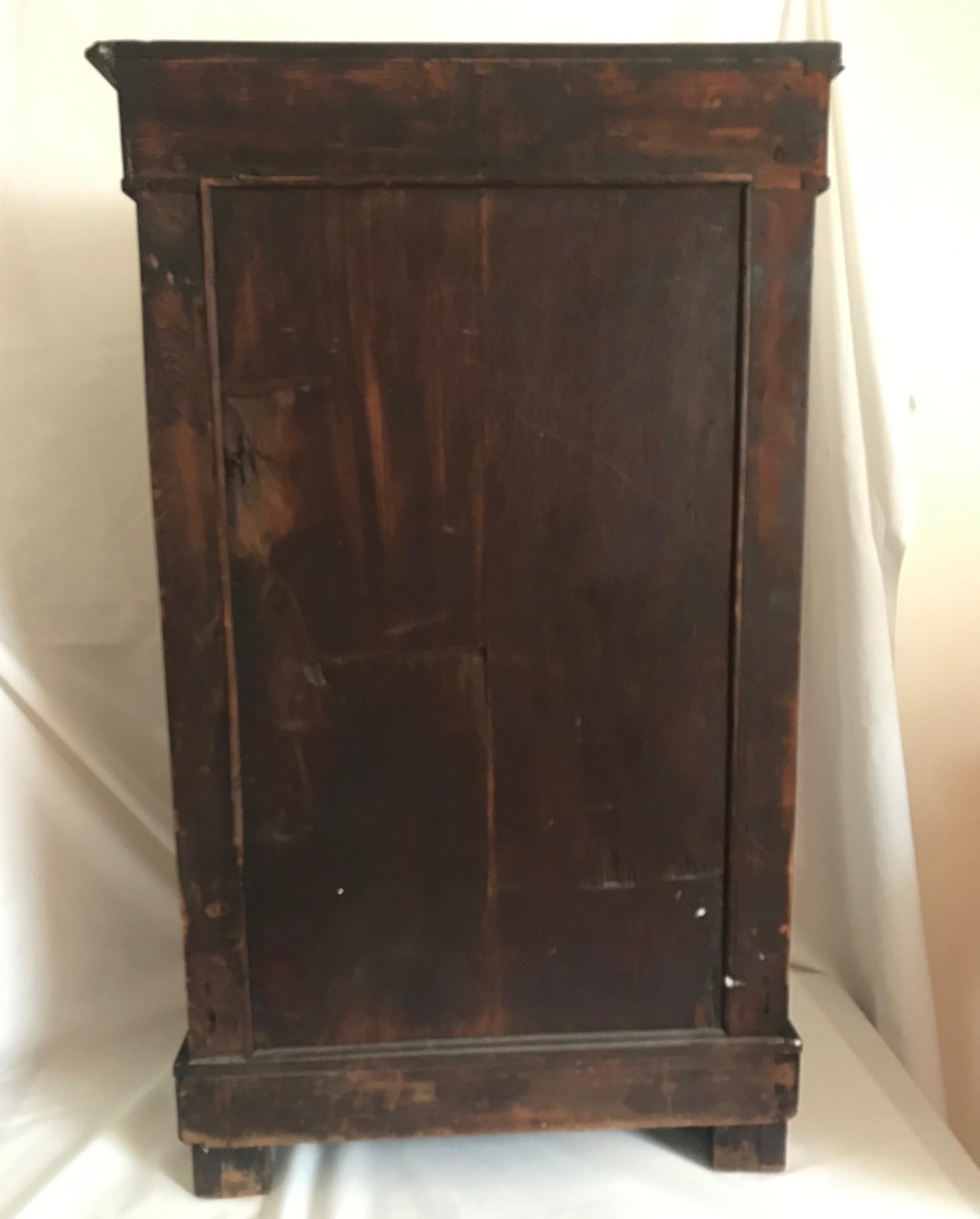 French Empire Period Petite Mahogany Console with Mirror, circa 1810 5