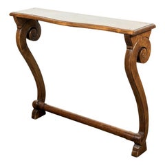 French Empire Period Solid Walnut Console