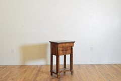 French Empire Period Walnut & M/T Brass Mounted Console or Side Table, ca. 1815