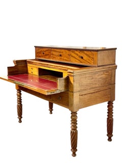 French Empire Period Walnut Secretaire Desk, Circa 1810