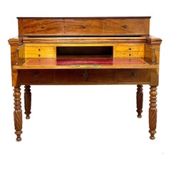 French Empire Period Walnut Secretaire Desk, Circa 1810