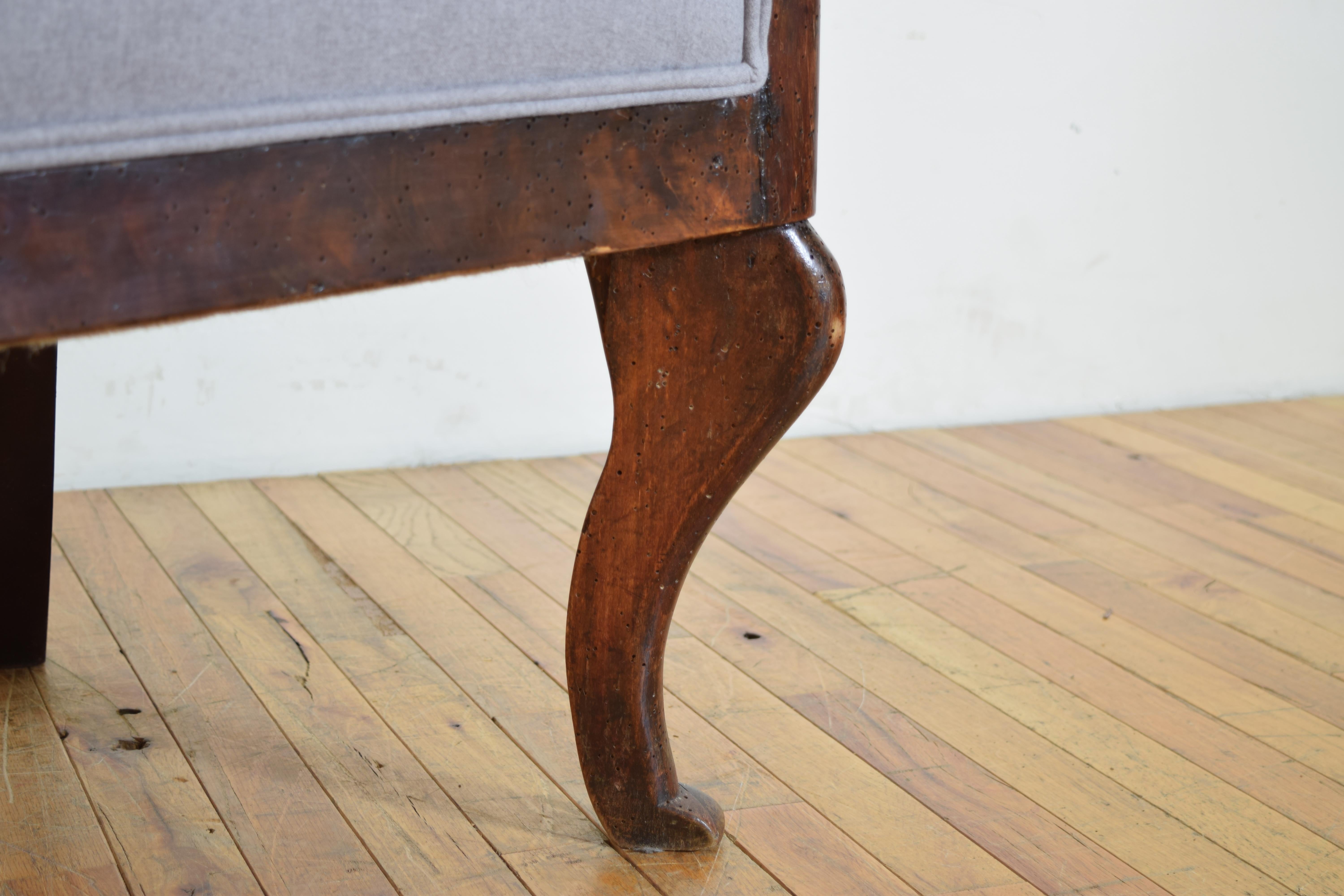French Empire Period Walnut & Upholstered Officer’s Bergere, early 19th century For Sale 7