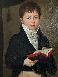 French Empire Portrait of a Boy, Circa 1810, Life-size