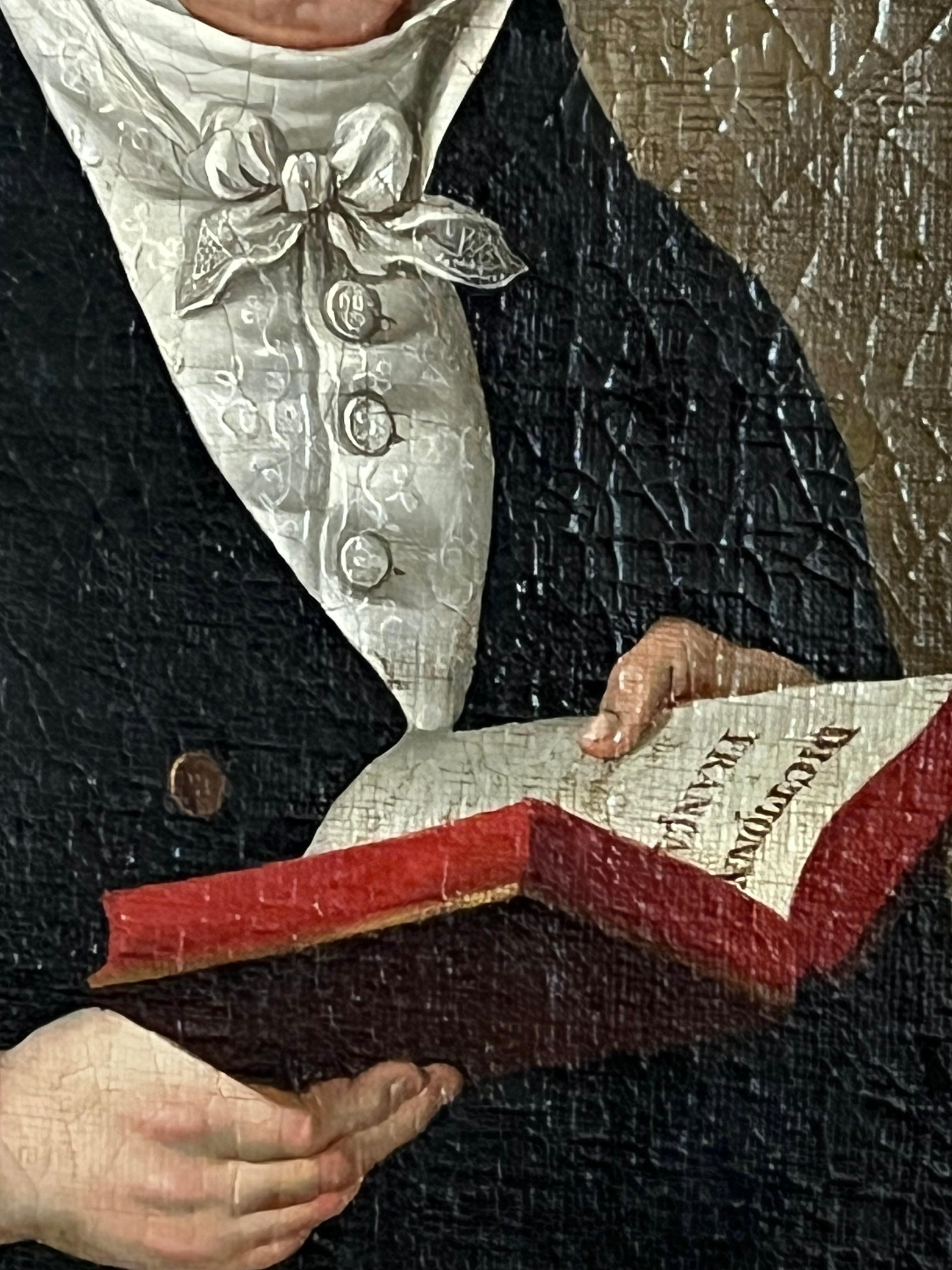 Französisches Empire-Porträt eines Jungen, CIRCA 1810, lebensgroß im Zustand „Gut“ im Angebot in Doylestown, PA