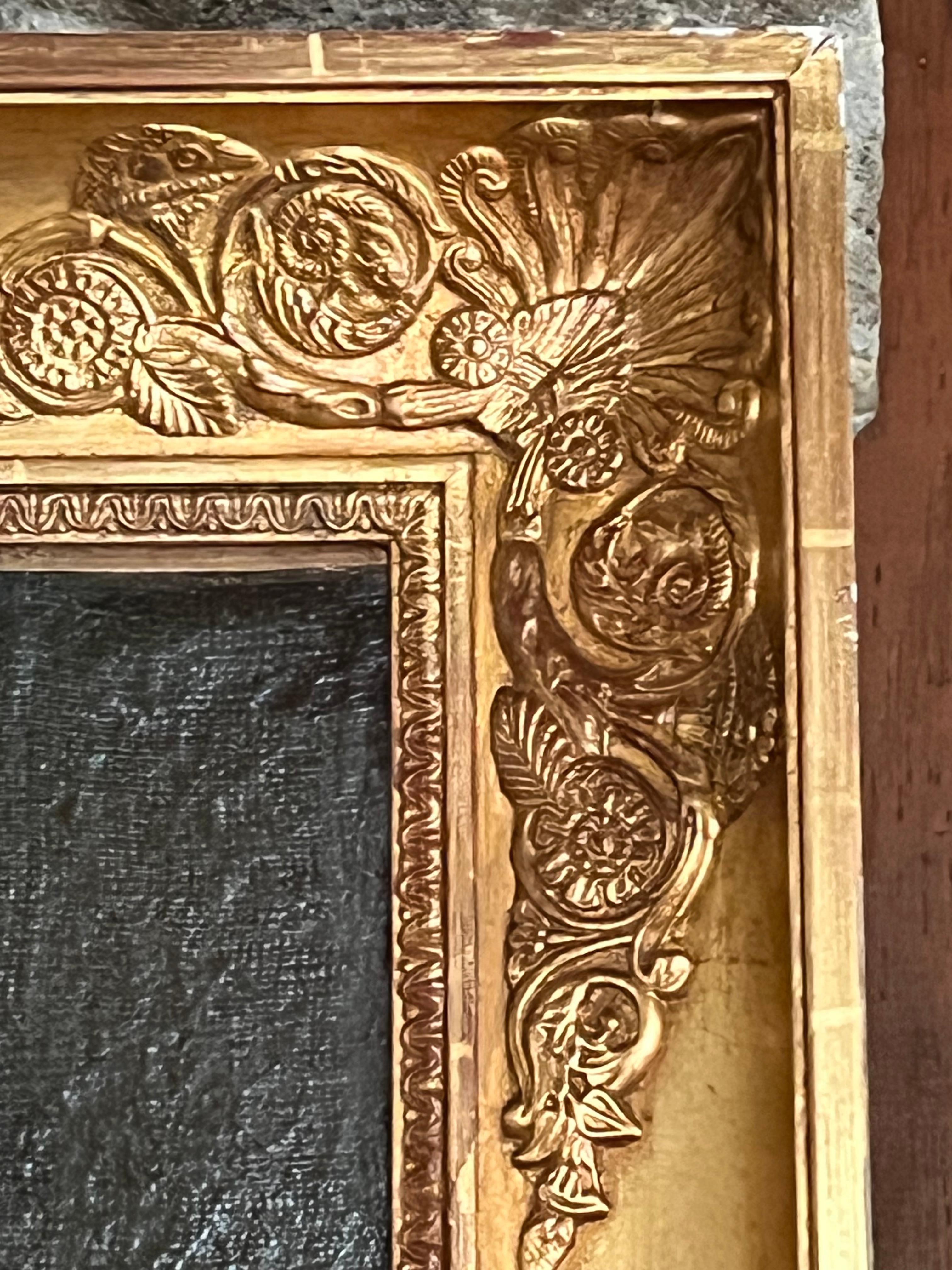 Französisches Empire-Porträt eines Jungen, CIRCA 1810, lebensgroß (Leinwand) im Angebot