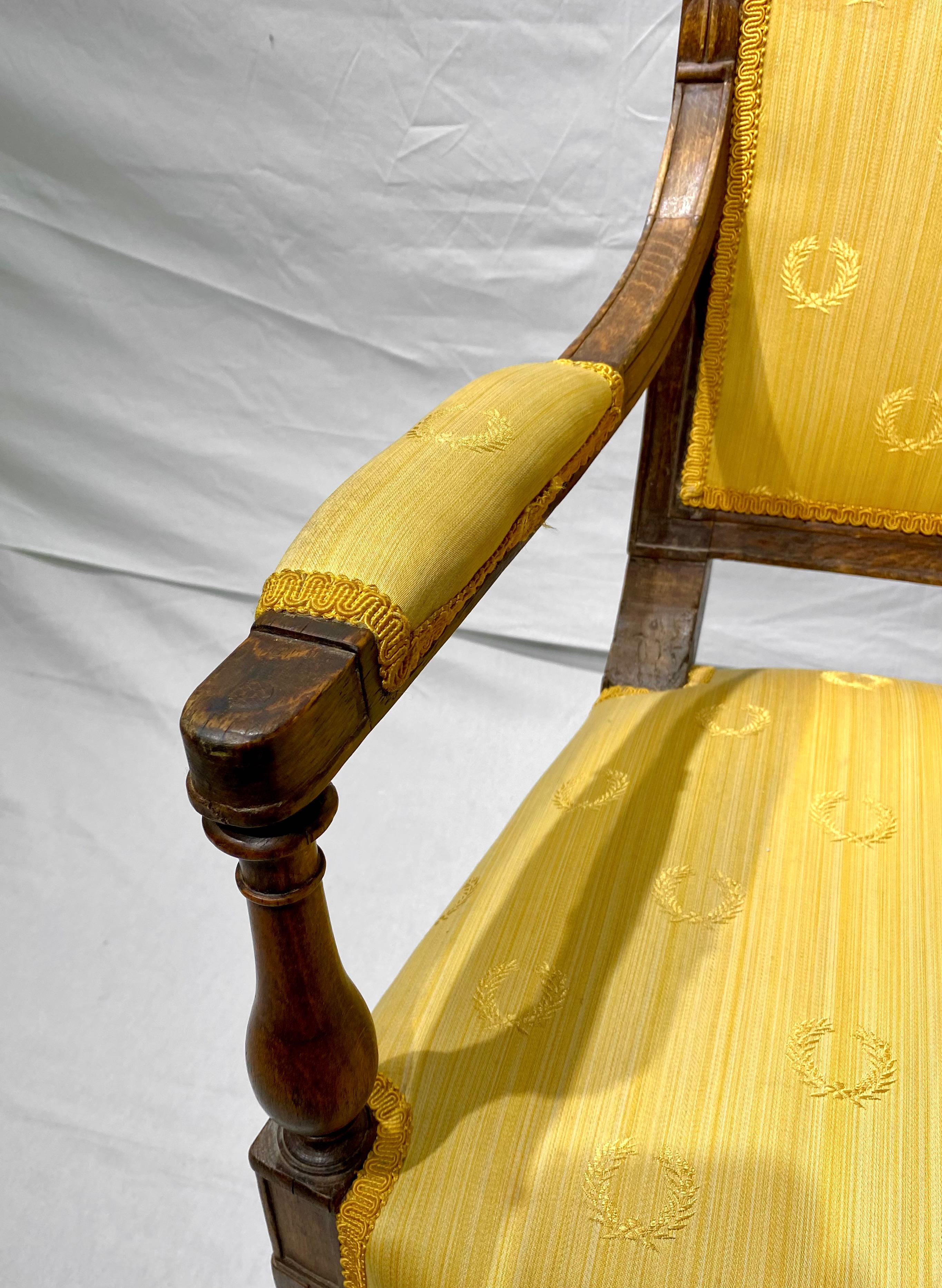 French, Empire Provencal Armchair For Sale 8