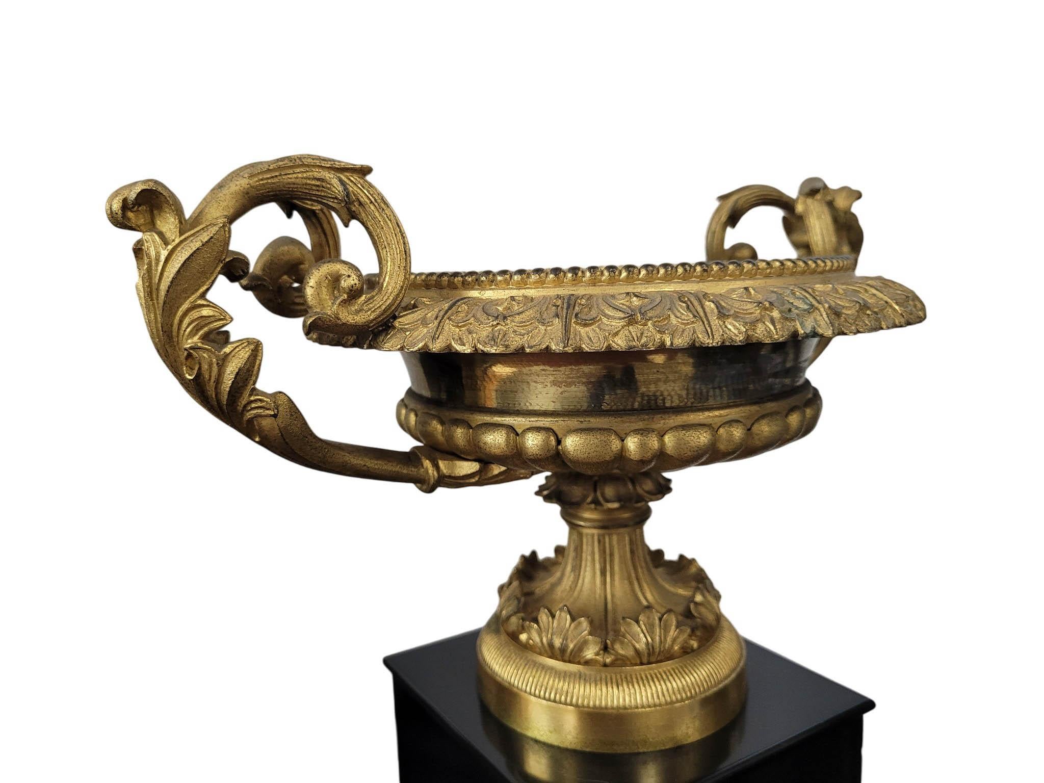 19th Century French Empire Clock Garniture, Japy Frères et Cie Movement For Sale 12