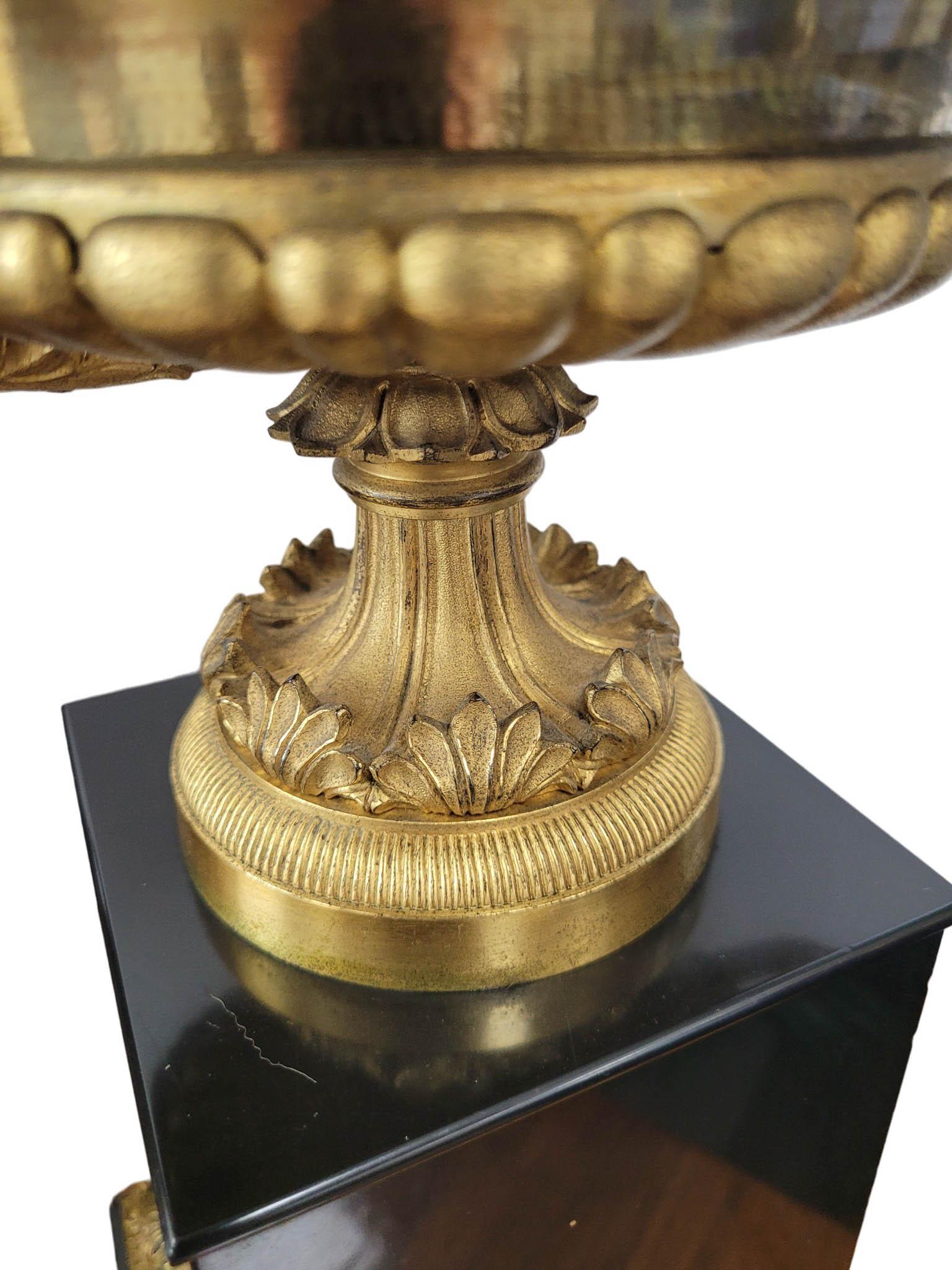19th Century French Empire Clock Garniture, Japy Frères et Cie Movement For Sale 13