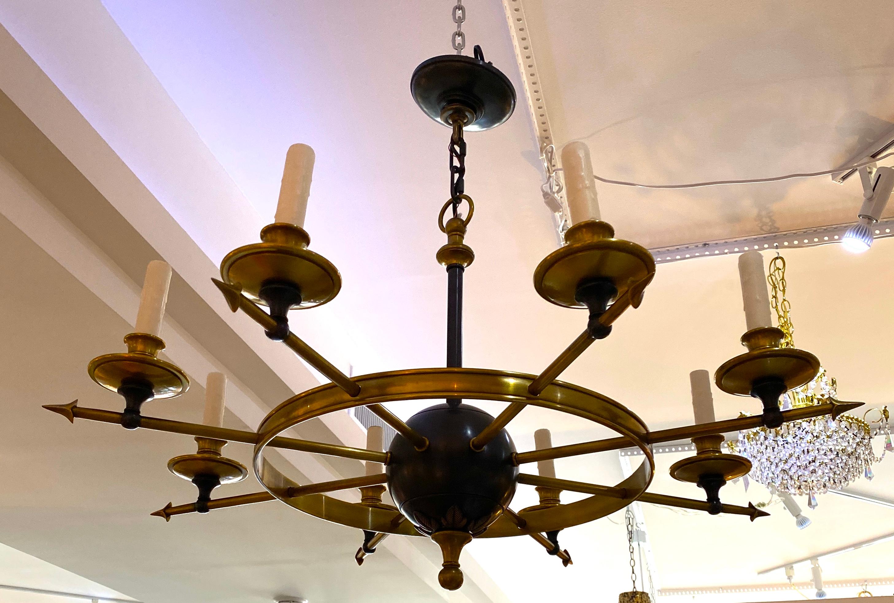 French Empire Revival Style Chandelier 3