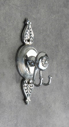 French Neoclassical Style Chrome Vanity Hook, C1970s