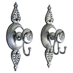 French Neoclassical Style Chrome Vanity Hook, C1970s