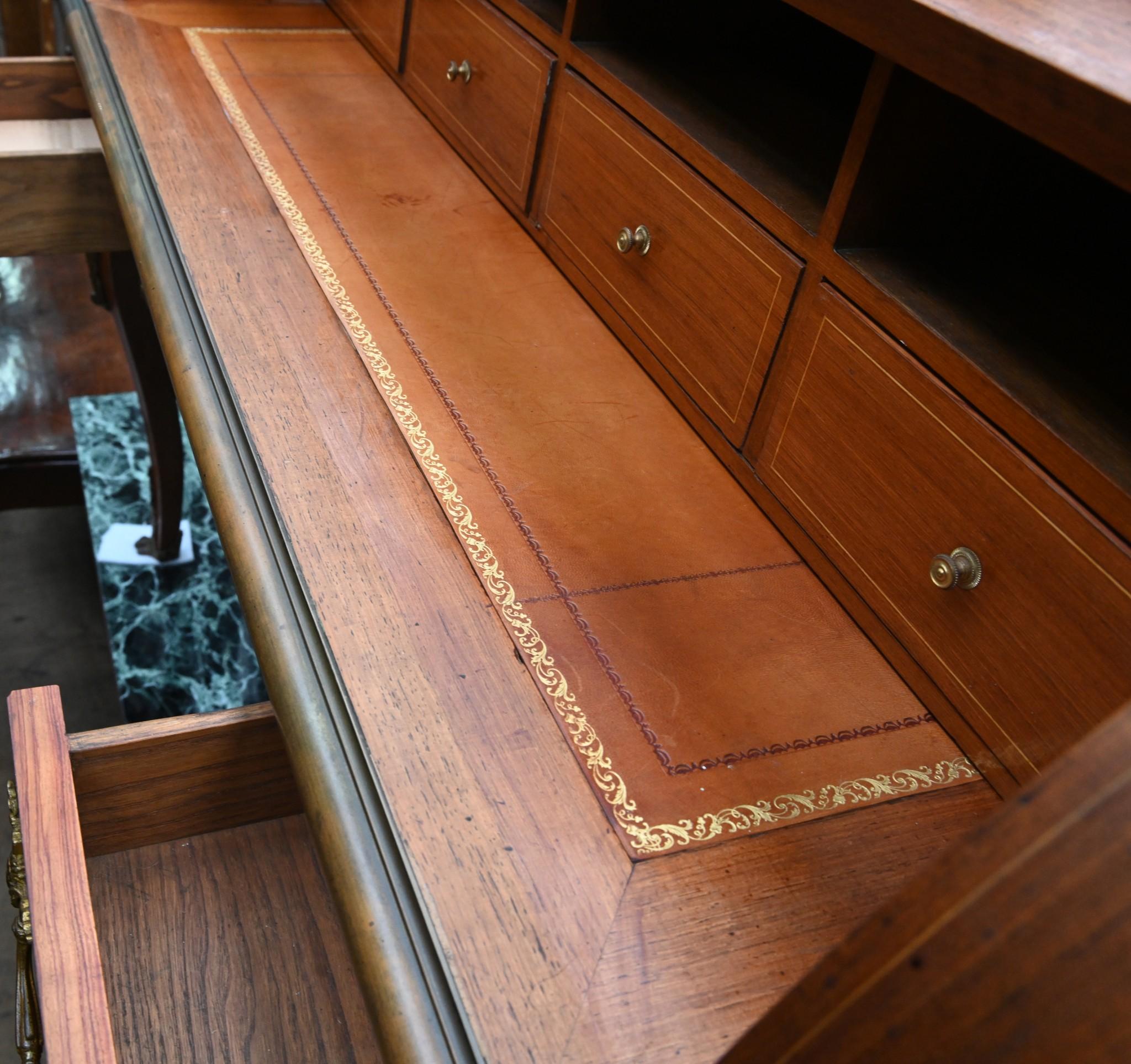 French Empire Roll Top Desk Bureau De Roi 1860 For Sale 2
