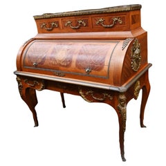 French Empire Roll Top Desk Bureau De Roi 1860