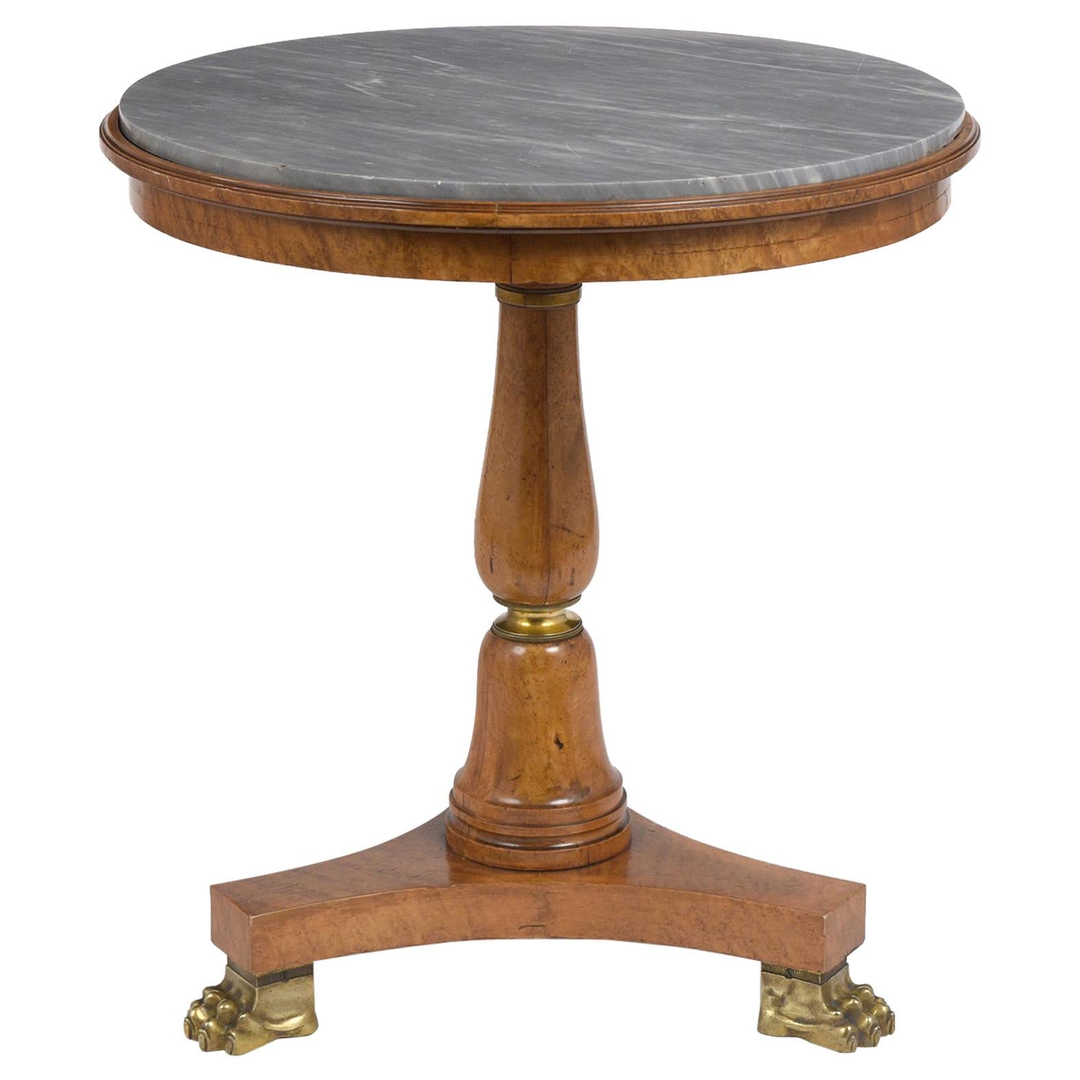  Circa 1830s French Empire Style Center Side Table