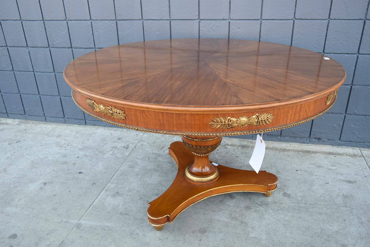 French Empire Round Center Table 3