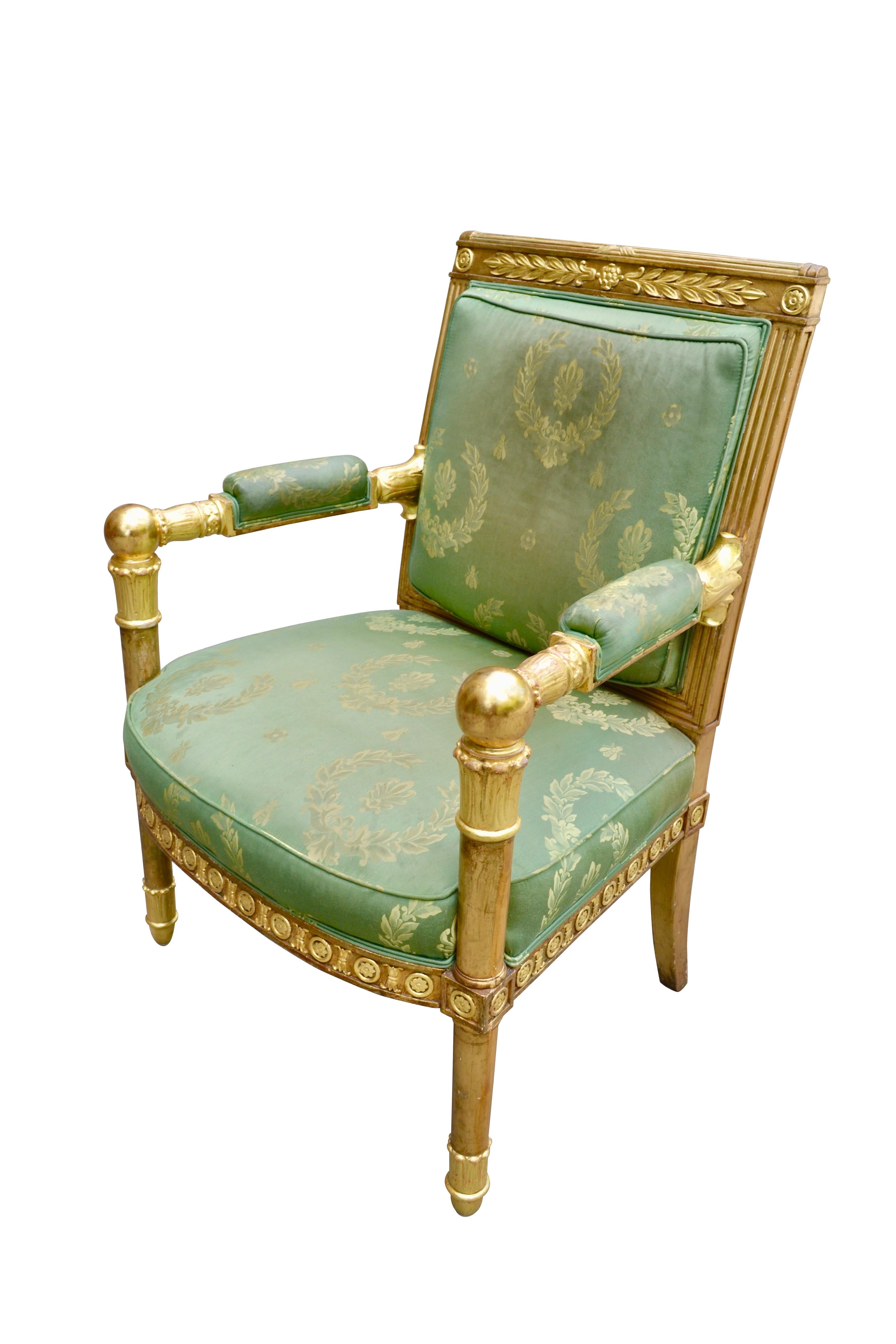 French Empire Salon Set After  Jean Francois Bellange In Good Condition For Sale In Vancouver, British Columbia