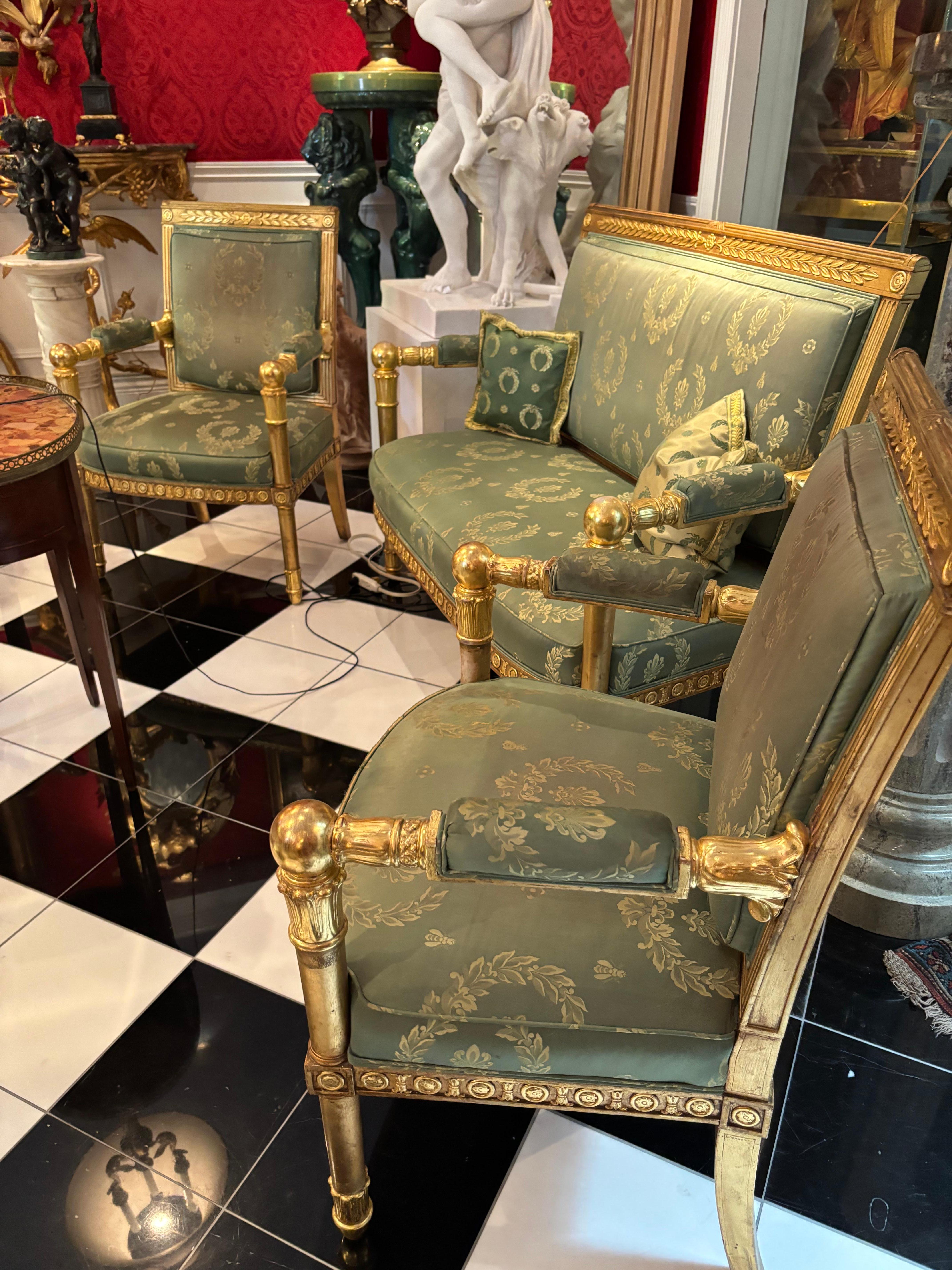 Ensemble de salon Empire français Après  Jean Francois Bellange en vente 7