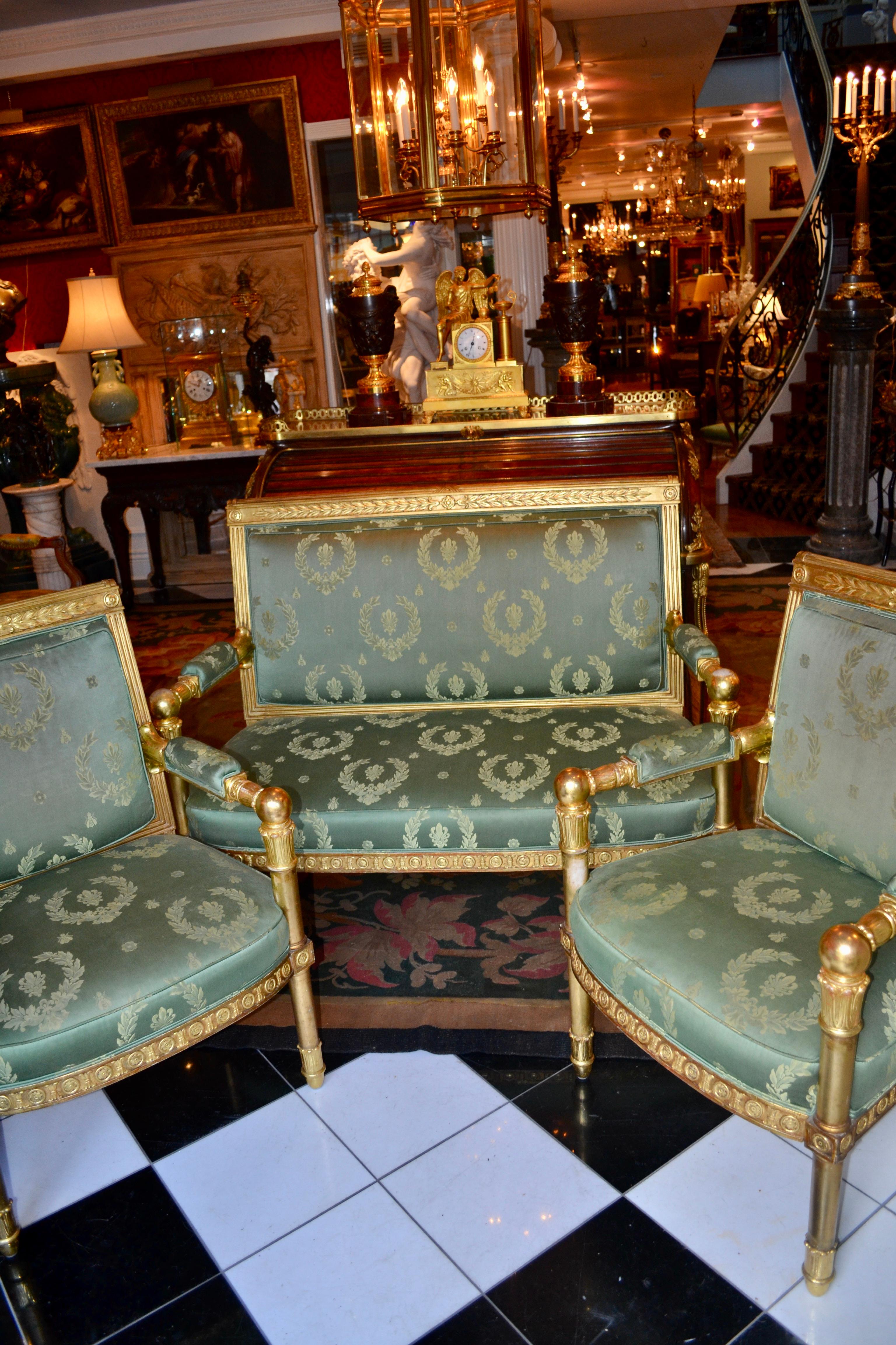 French Empire Salon Set After  Jean Francois Bellange For Sale 9