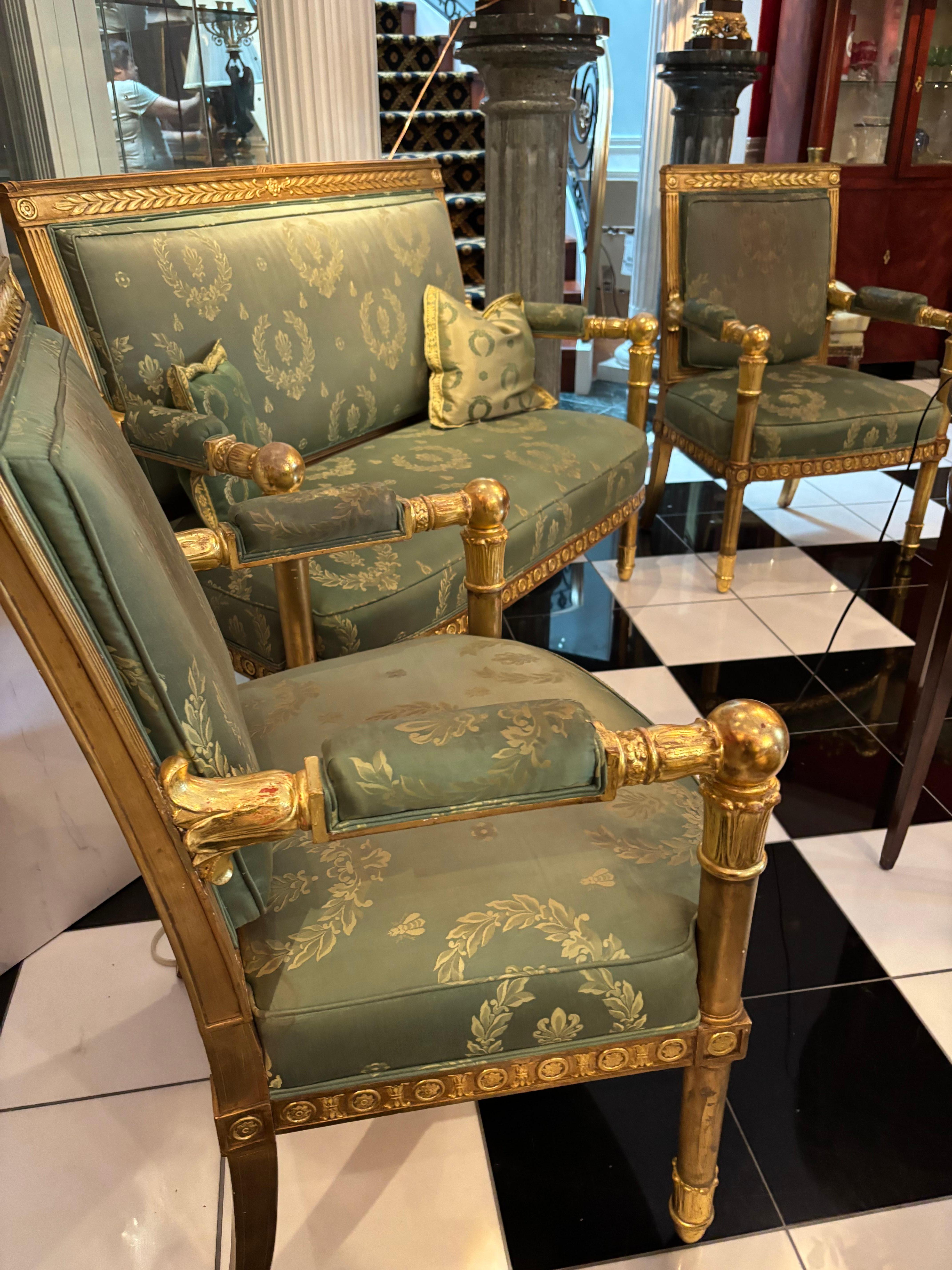 Ensemble de salon Empire français Après  Jean Francois Bellange en vente 8