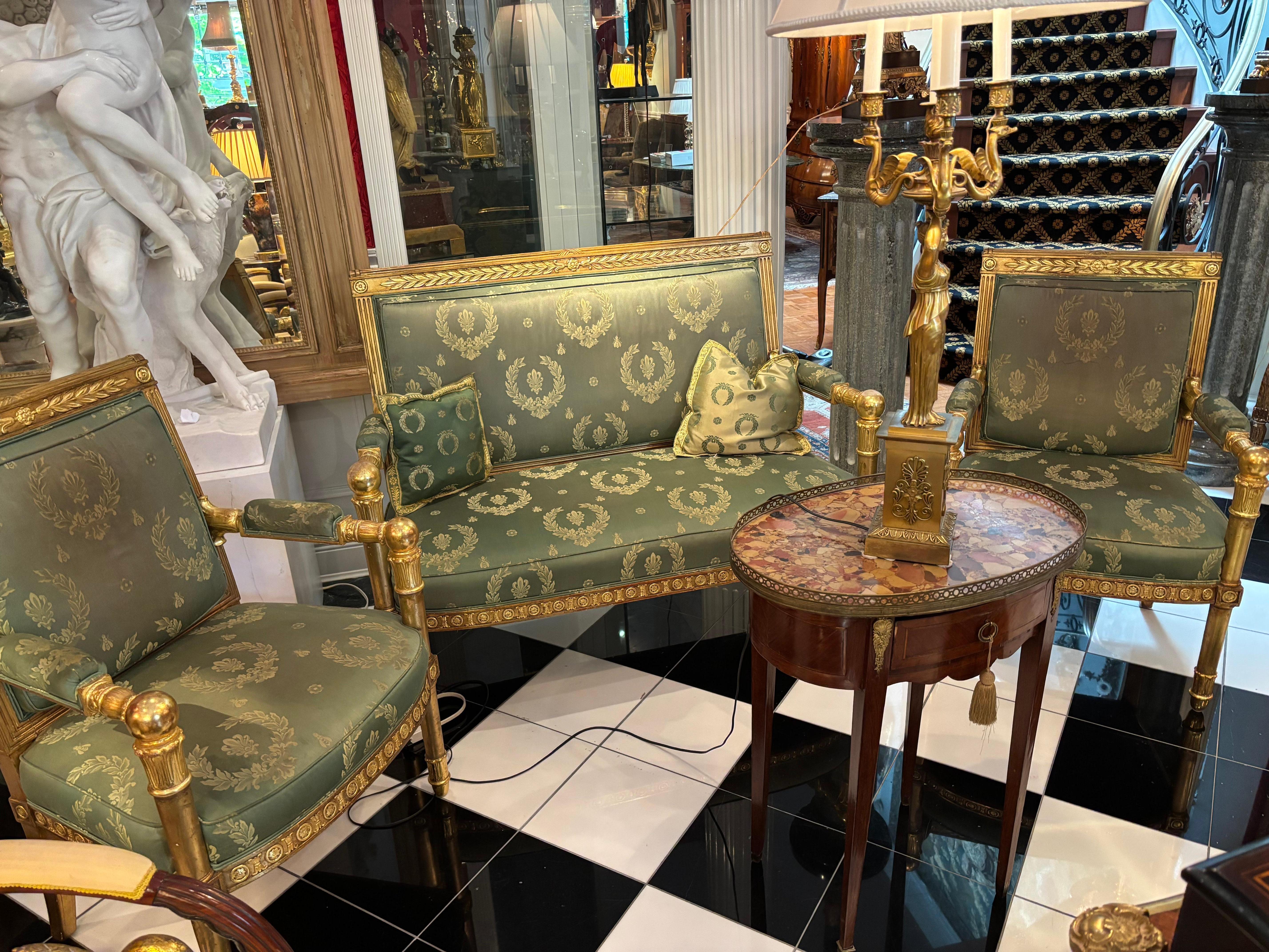 Ensemble de salon Empire français Après  Jean Francois Bellange en vente 9