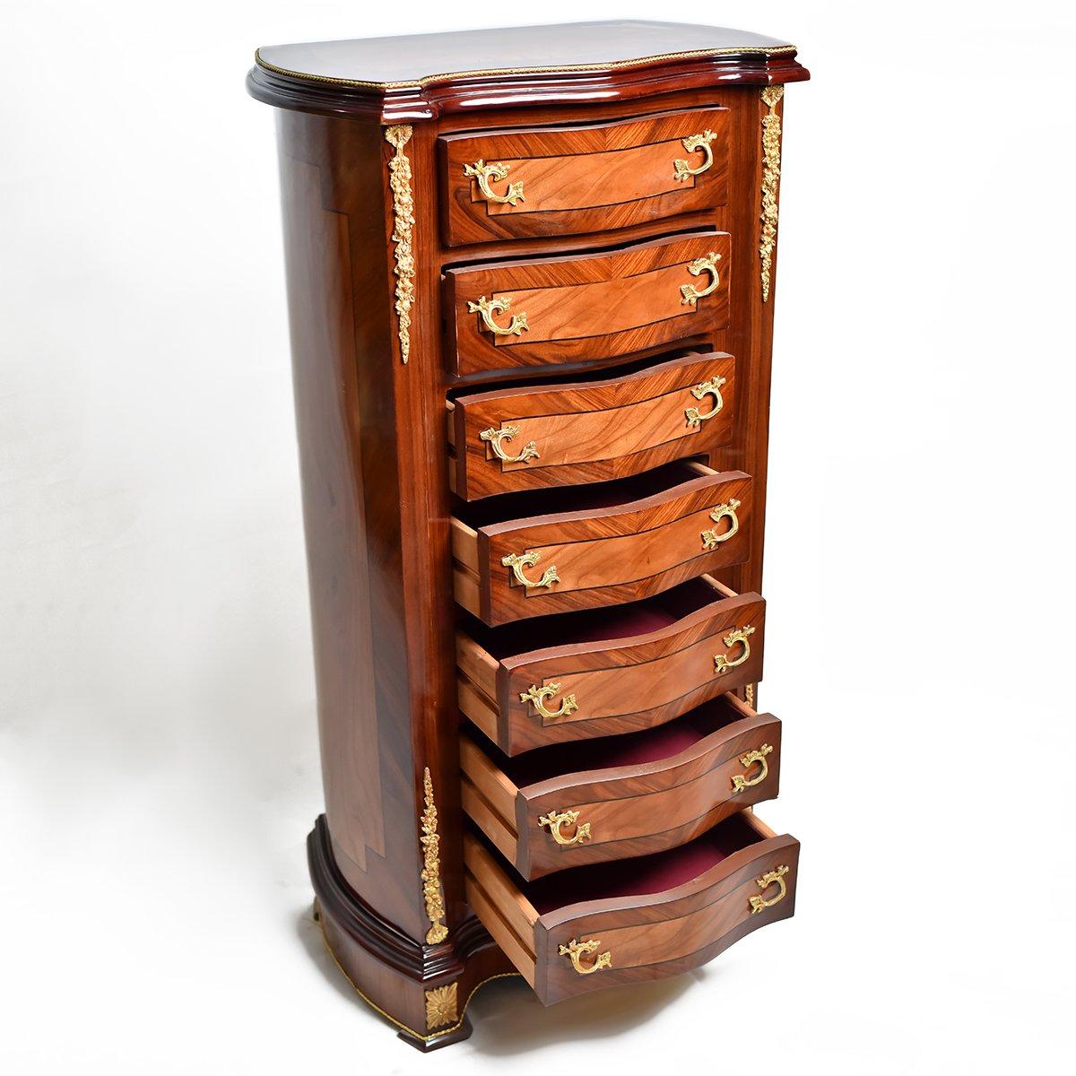 French Empire Seven Days Chest of Drawers, 20th Century In Excellent Condition For Sale In London, GB