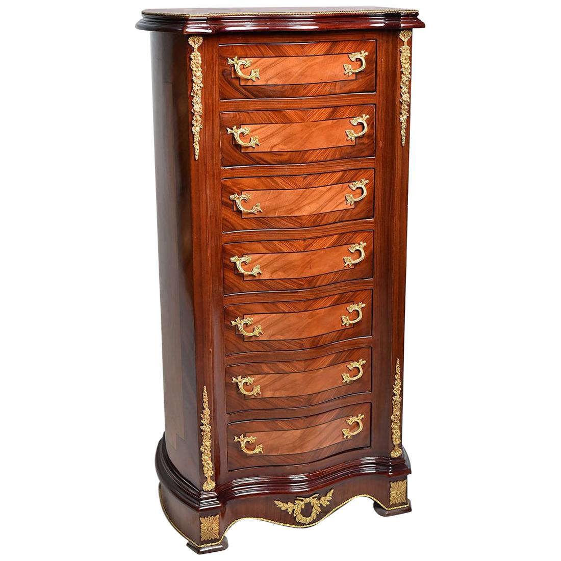 French Empire Seven Days Chest of Drawers, 20th Century For Sale
