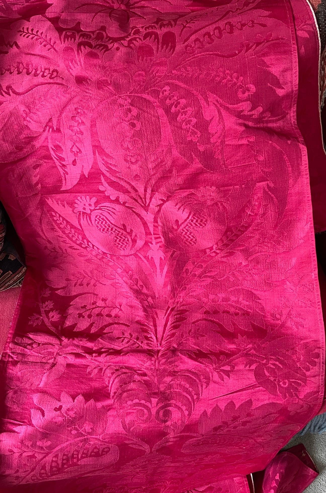French Empire Silk Damask Pomegranates  102