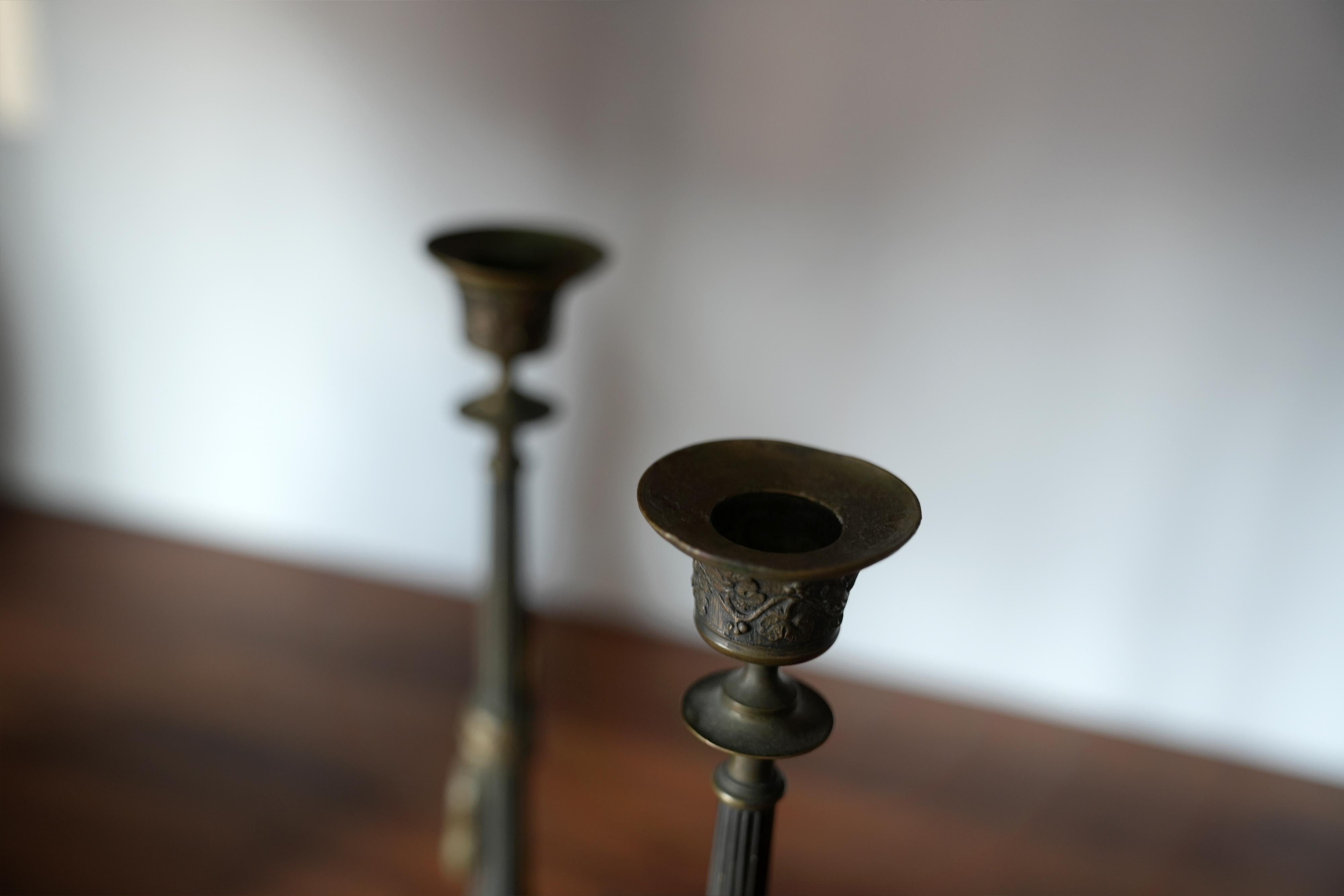 French Empire Snake Candlesticks For Sale 2