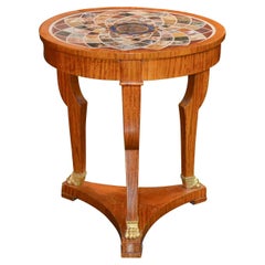 French Empire Specimen Marble Side Table
