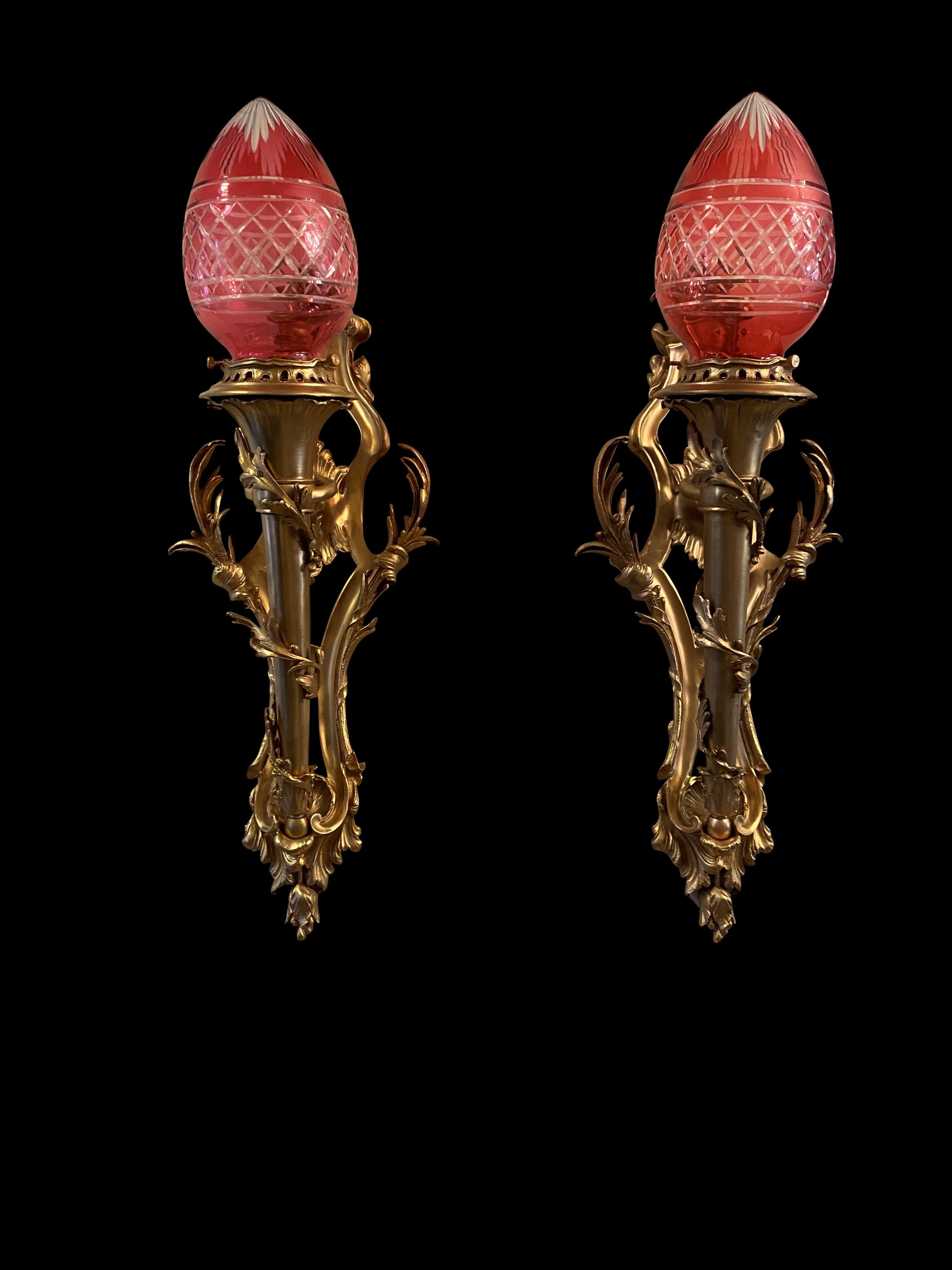 French Empire Statue of Liberty Wall Sconces, 20th Century For Sale 1