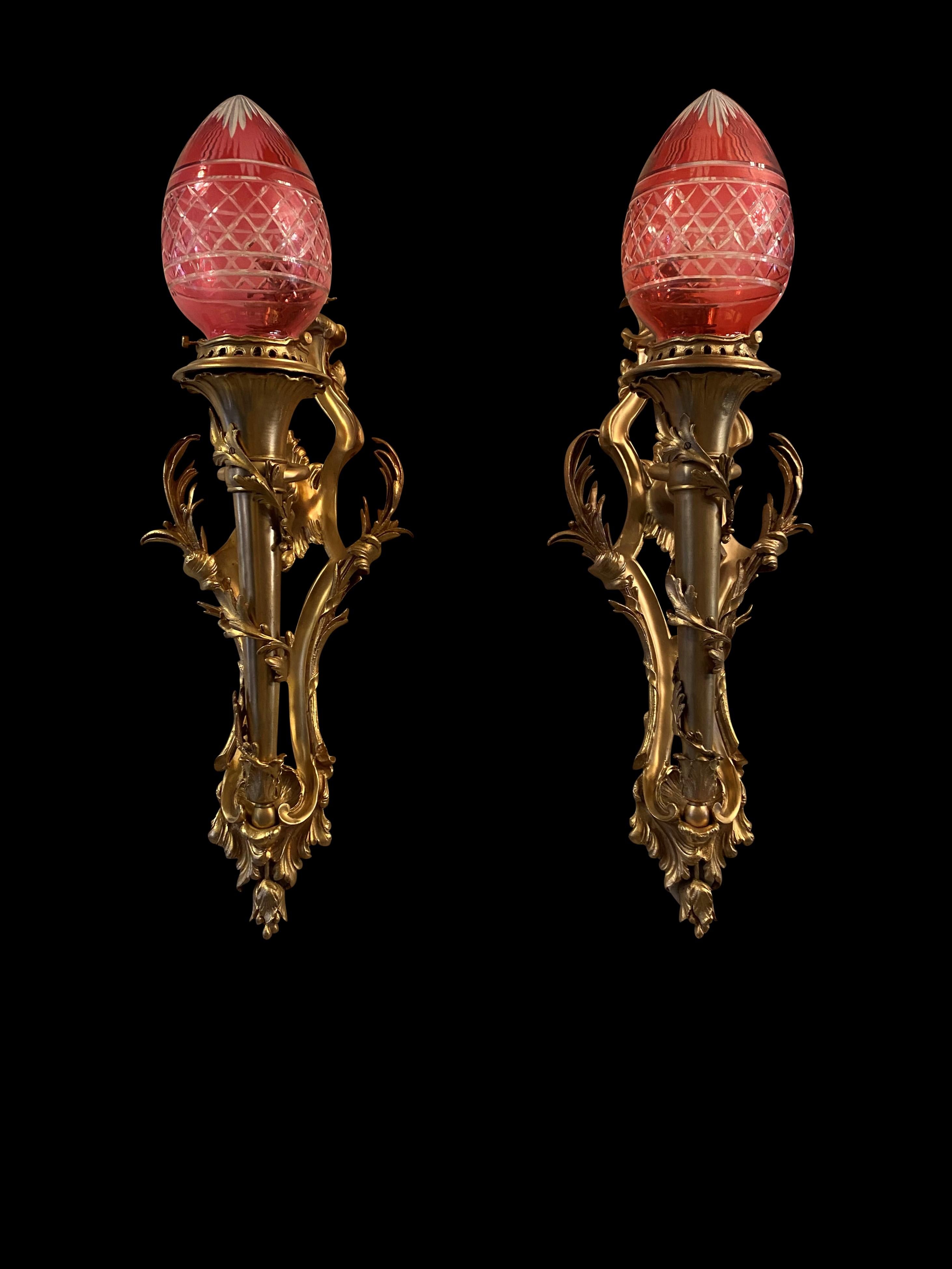 French Empire Statue of Liberty Wall Sconces, 20th Century For Sale 2
