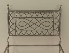 French Empire Style Steel and Brass Daybed