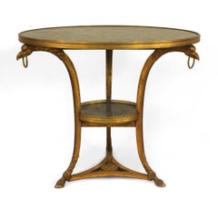 Table Guéridon Empire français en marbre