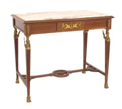 Tavolo da centro in mogano stile Impero francese