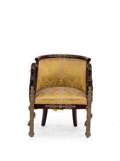 French Empire Mahogany Arm Chair