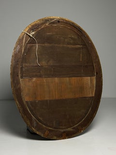 French Empire Style 19th century oval mirror