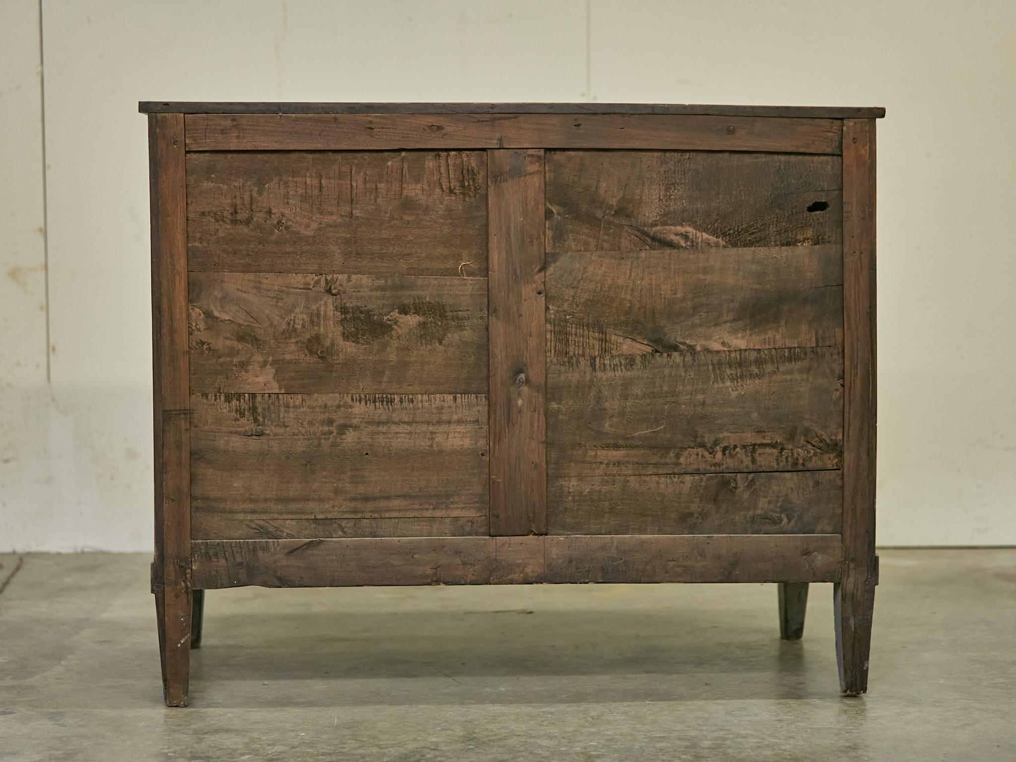 French Empire Style 19th Century Painted Four-Drawer Commode with Gilded Busts For Sale 12