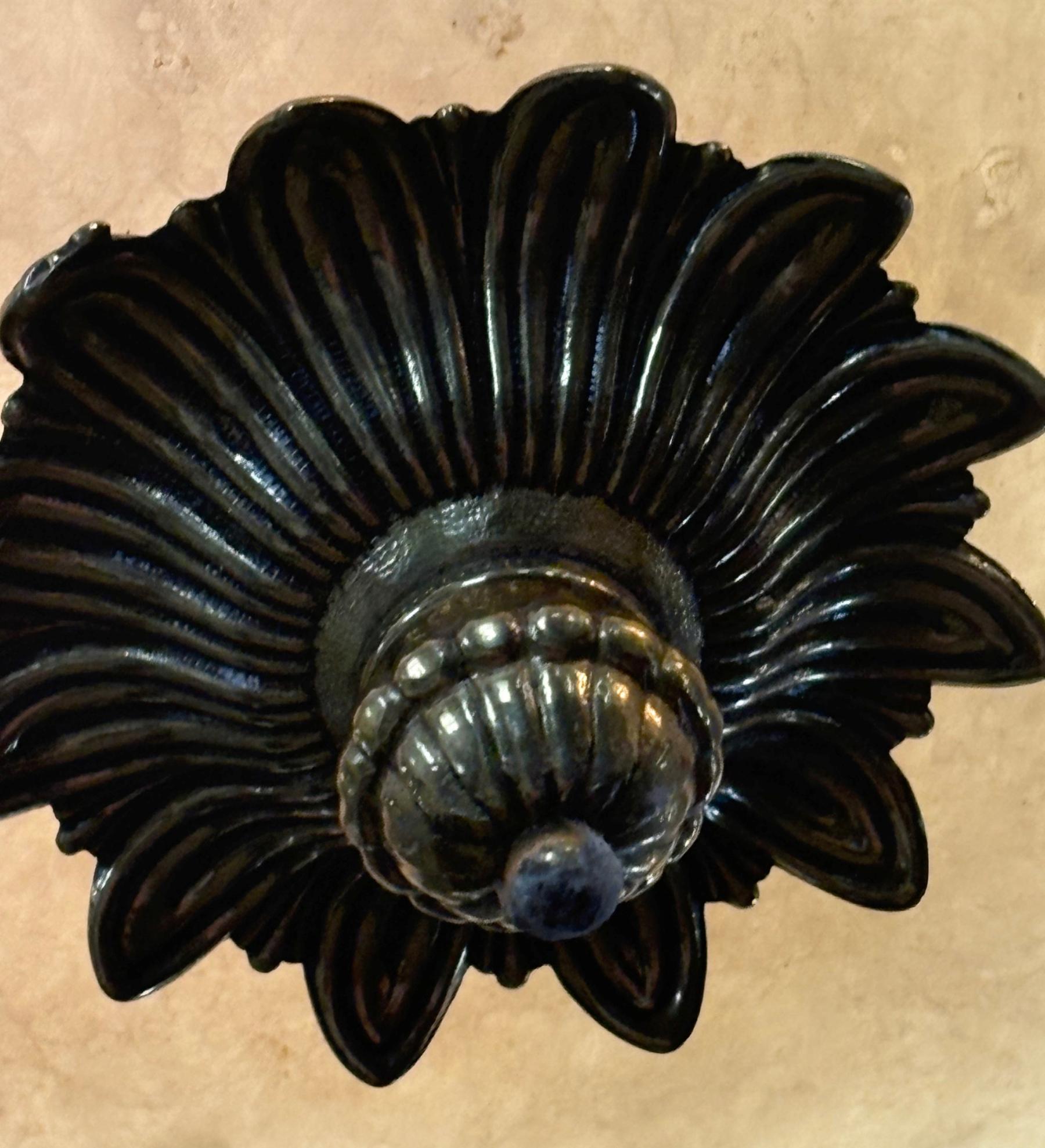 Lampadario in stile impero francese in alabastro e ottone 27 X 27 X 27 in vendita 2