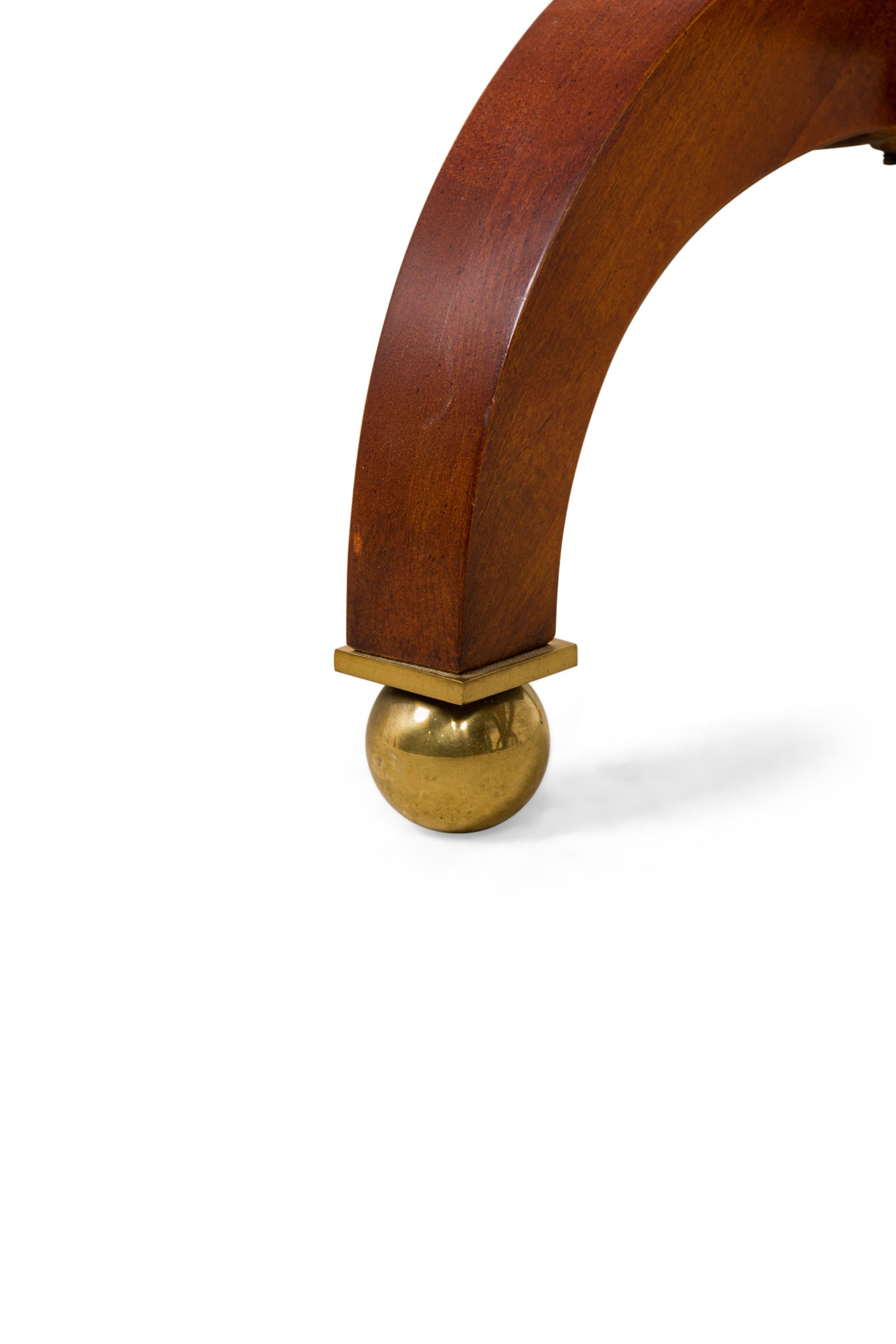 French Empire Style Arched Cheval Mirror in vendita 3