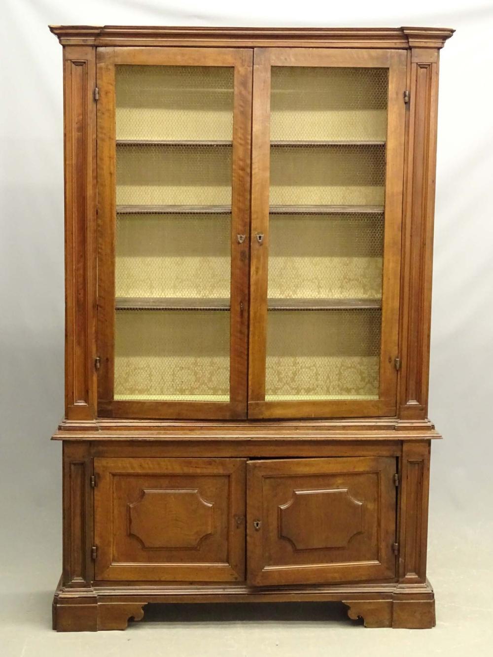 French Empire Bookcase in Walnut For Sale 1